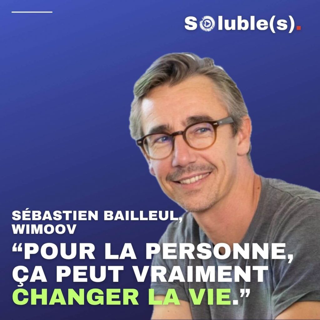 Portrait Sébastien Bailleul avec une de ses citations dans l'épisode. Texte à lire : "Pour la personne, ça peut vraiment changer la vie."