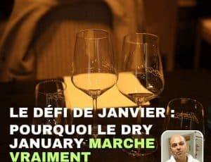 Verres à vin vides - Défi de Janvier Dry January avec Pr Naassila