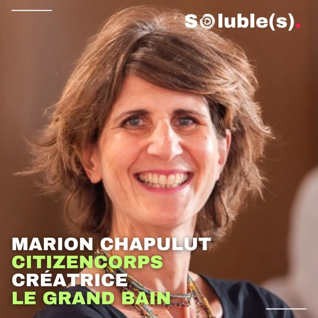 Portrait de Marion Chapulut, fondatrice de CitizenCorps et créatrice du Grand Bain
